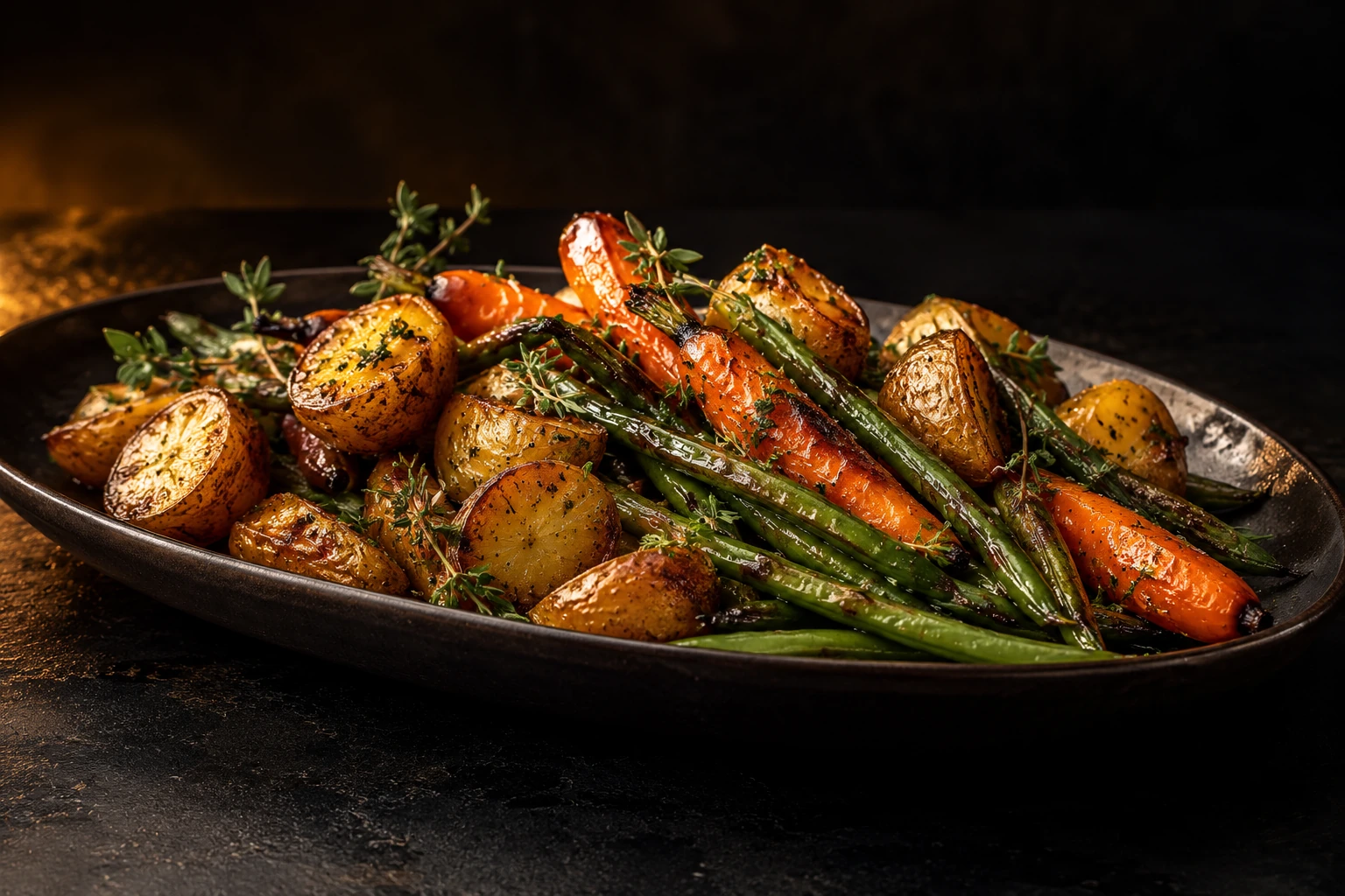Illustrative roasted vegetable sides